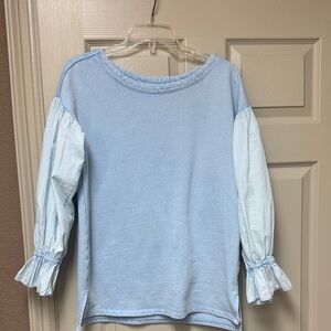 Anthropologie light blue top